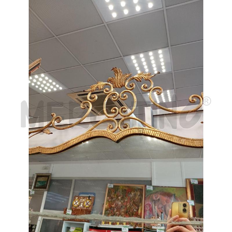 SPECCHIO CORNICE FOGLIE DORATE | Mercatino dell'Usato Verona fiera 4