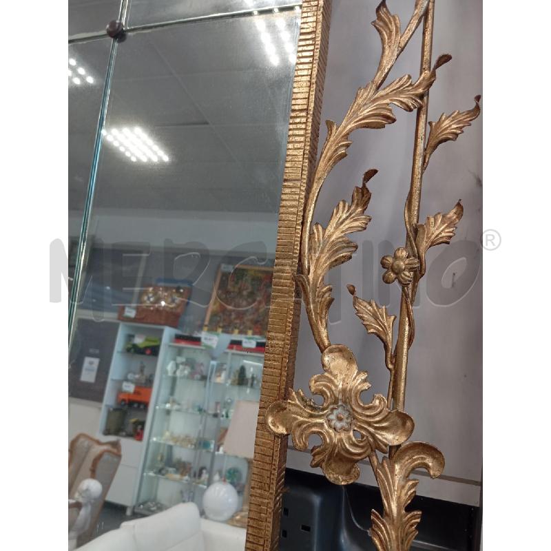 SPECCHIO CORNICE FOGLIE DORATE | Mercatino dell'Usato Verona fiera 5