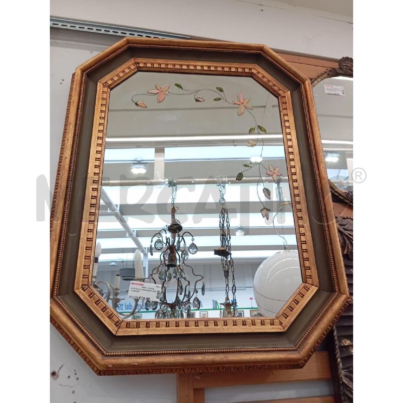 SPECCHIO SAGOMATO DOR FIORI DIP | Mercatino dell'Usato Verona fiera 1
