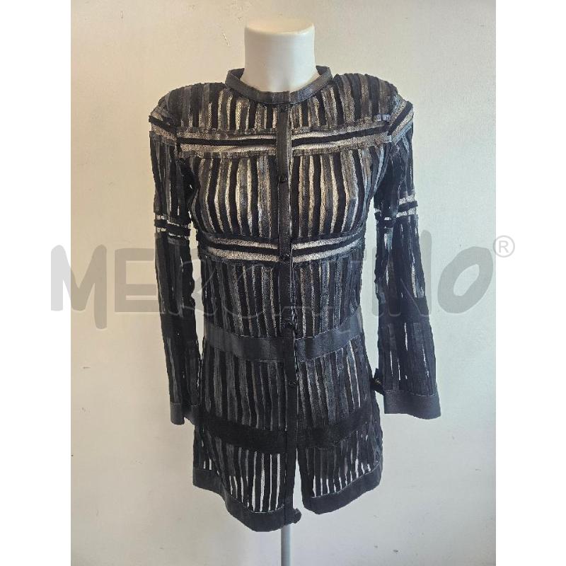 SPOLVERINO D CABAN ROMANTIC TULLE E PELLE NERA  | Mercatino dell'Usato Verona fiera 1