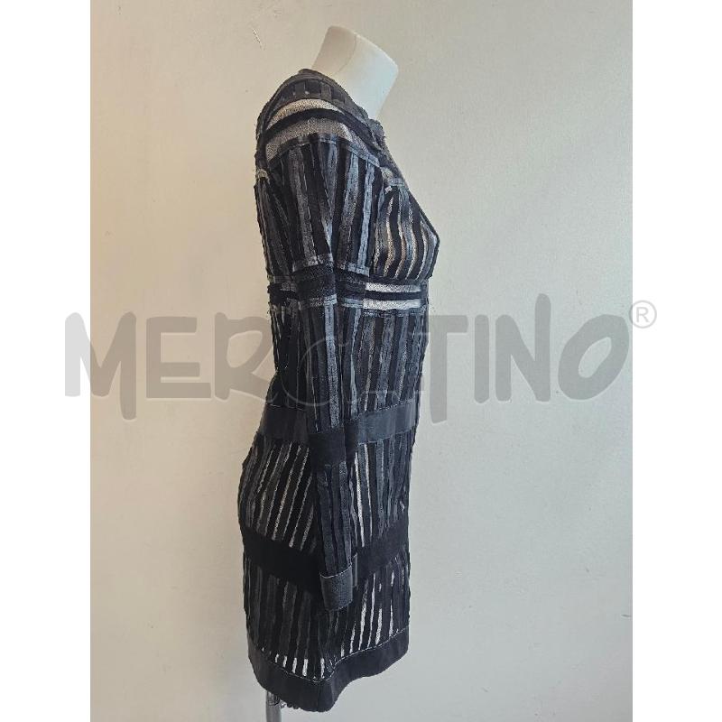 SPOLVERINO D CABAN ROMANTIC TULLE E PELLE NERA  | Mercatino dell'Usato Verona fiera 2