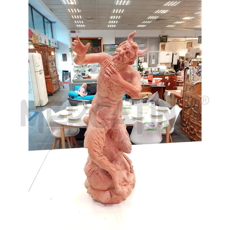 STATUA TERRAC FAUNA PAN CORNO RIF | Mercatino dell'Usato Verona fiera 1