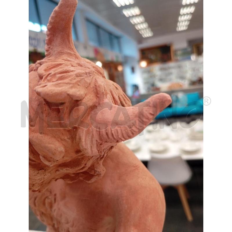 STATUA TERRAC FAUNA PAN CORNO RIF | Mercatino dell'Usato Verona fiera 2