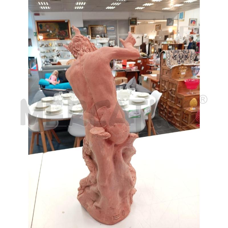 STATUA TERRAC FAUNA PAN CORNO RIF | Mercatino dell'Usato Verona fiera 4