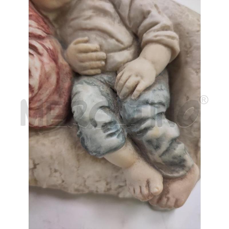 STATUINA COPPIA BIMBI SU PANCA | Mercatino dell'Usato Verona fiera 4