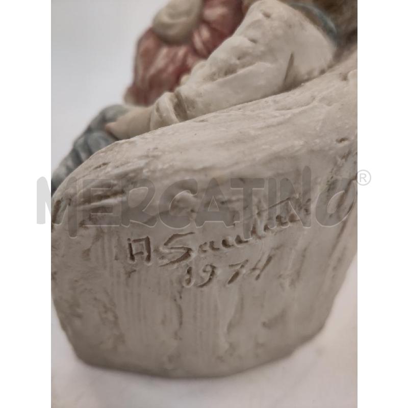 STATUINA COPPIA BIMBI SU PANCA | Mercatino dell'Usato Verona fiera 5