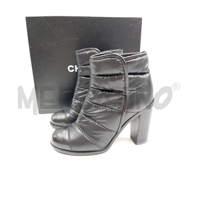 STIVALI DONNA CHANEL PUFFER PELLE NERO | Mercatino dell'Usato Verona fiera 1