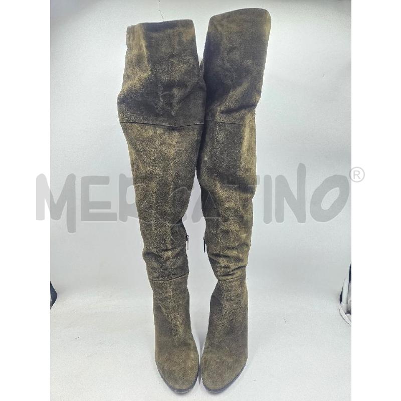 STIVALI D PINKO VERDI SCAMOSCIATI ALTI | Mercatino dell'Usato Verona fiera 1