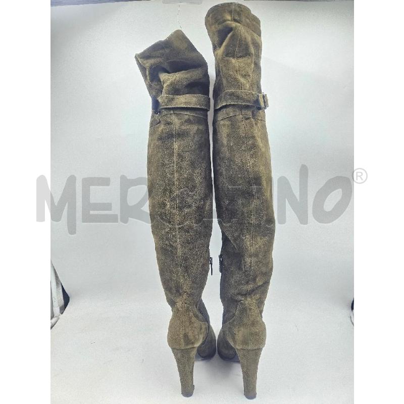 STIVALI D PINKO VERDI SCAMOSCIATI ALTI | Mercatino dell'Usato Verona fiera 3