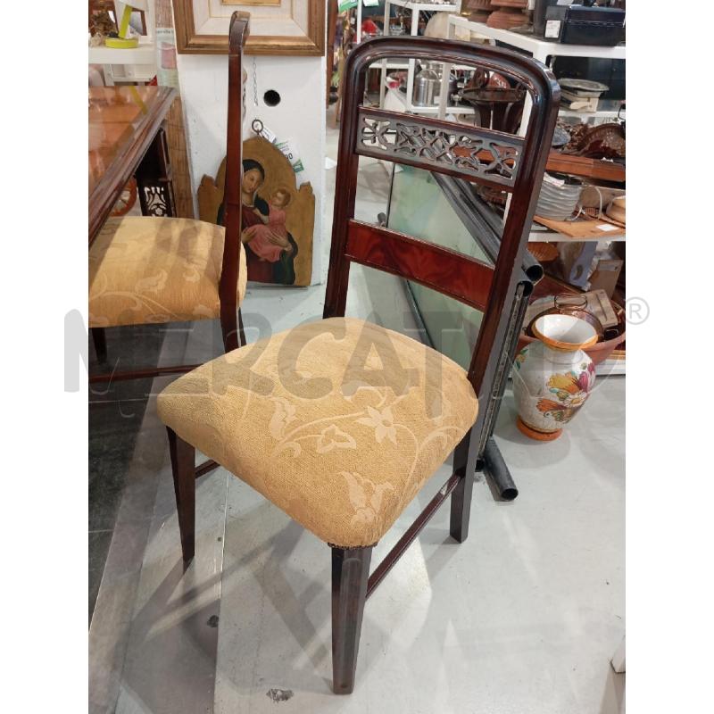 TAVOLO RADICA LACC DA RIV + 4 SEDIE | Mercatino dell'Usato Verona fiera 3