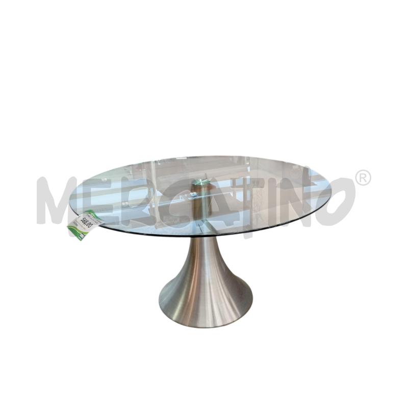 TAVOLO T/TULIP GAMBONE CROMO P7VETR TONDO | Mercatino dell'Usato Verona fiera 1