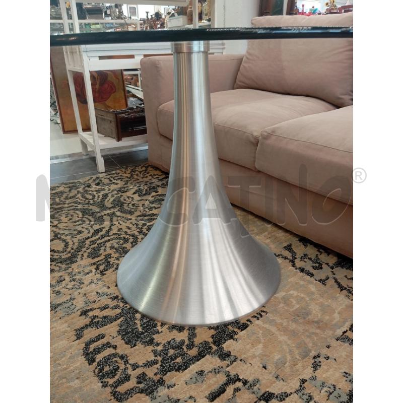 TAVOLO T/TULIP GAMBONE CROMO P7VETR TONDO | Mercatino dell'Usato Verona fiera 2