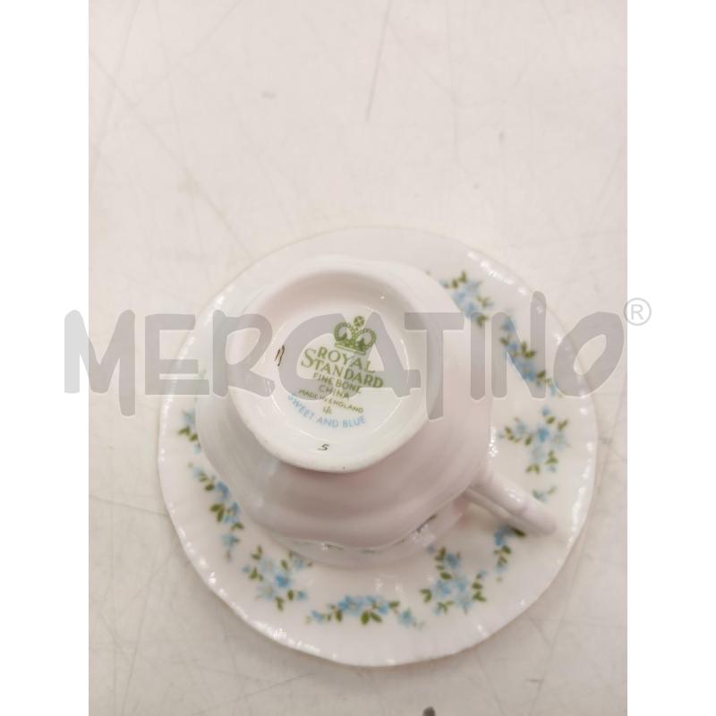 TAZZA CER ENGLAND ROYAL STANDARD FIORI BLU | Mercatino dell'Usato Verona fiera 2