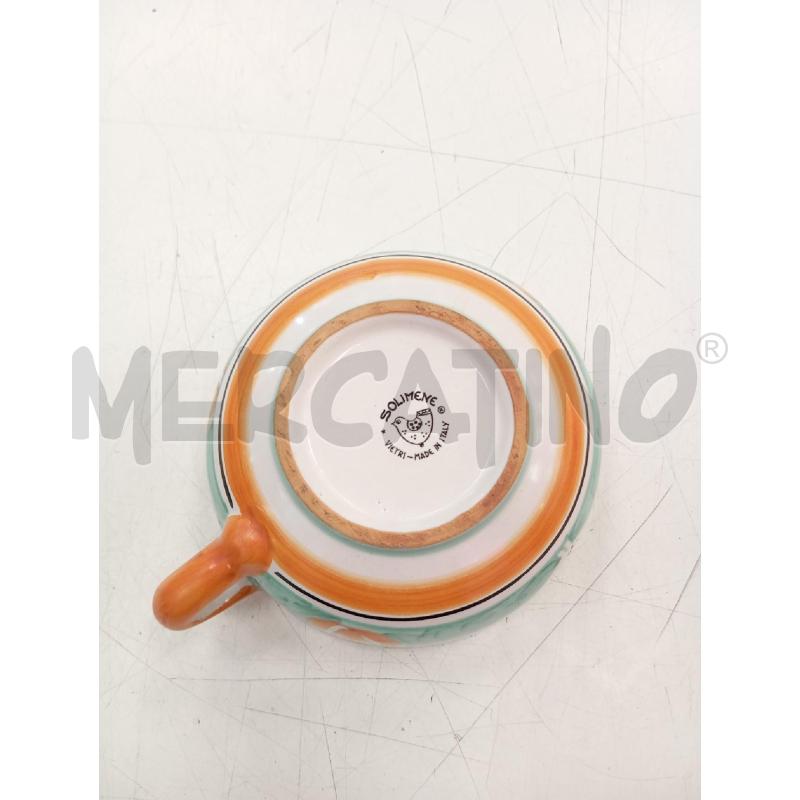 TAZZA SOLIMENE VIETRI VERDE ARANCIO  | Mercatino dell'Usato Verona fiera 3