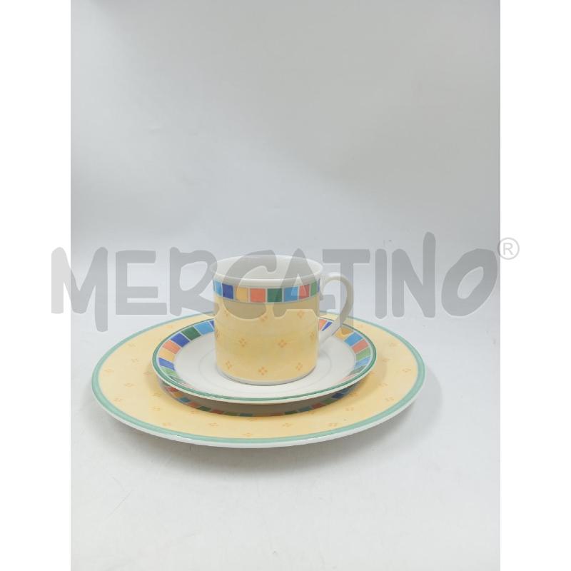 TAZZA VILLEROY GIALL DEC QUADRATINI | Mercatino dell'Usato Verona fiera 1