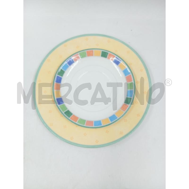 TAZZA VILLEROY GIALL DEC QUADRATINI | Mercatino dell'Usato Verona fiera 2