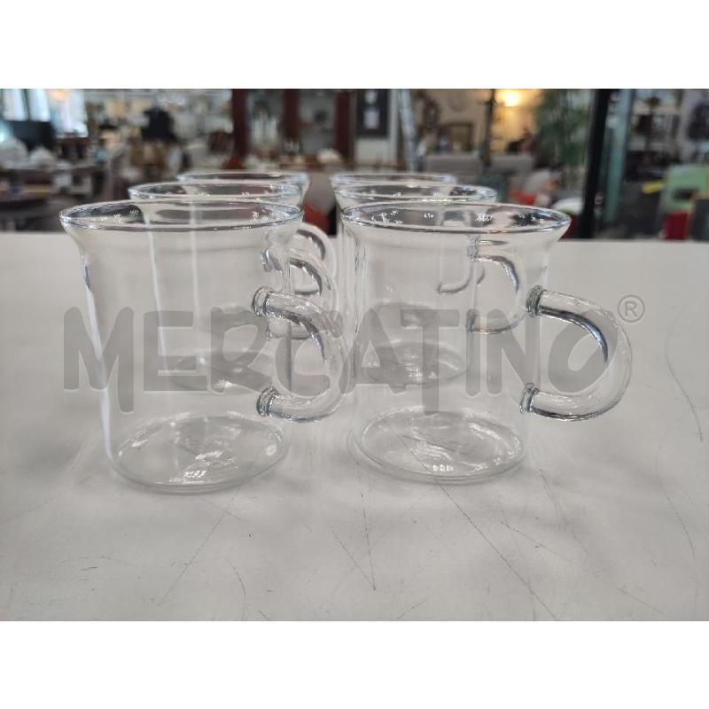 TAZZE PZ. 6 BODUM VETR | Mercatino dell'Usato Verona fiera 2