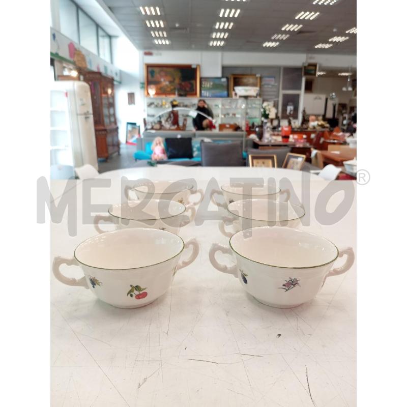 TAZZE PZ. 6 CONSOMME SAN CLAUDIO FRUTTA | Mercatino dell'Usato Verona fiera 1