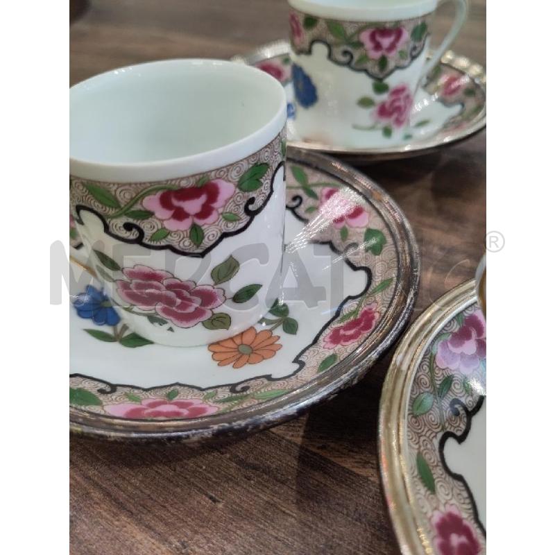 TAZZINE LIMOGES PZ.6 CLOISONNE B/MET  | Mercatino dell'Usato Verona fiera 4