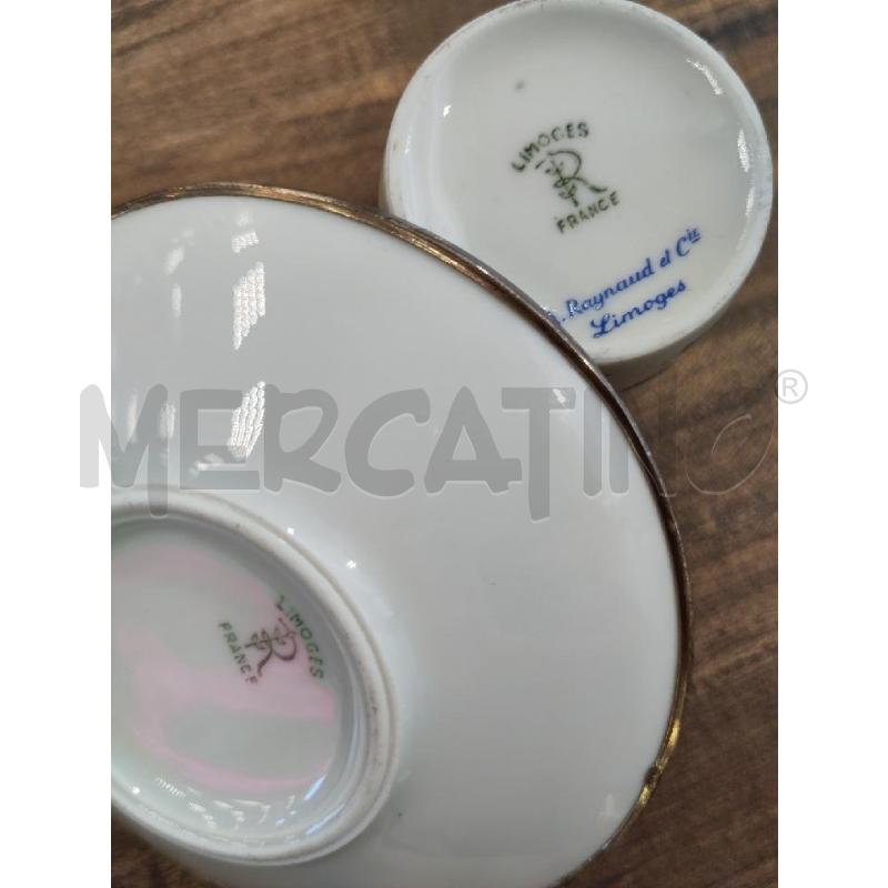 TAZZINE LIMOGES PZ.6 CLOISONNE B/MET  | Mercatino dell'Usato Verona fiera 5
