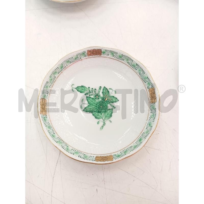 TAZZINE PZ 6 HEREND APPONYI VERDE  | Mercatino dell'Usato Verona fiera 5