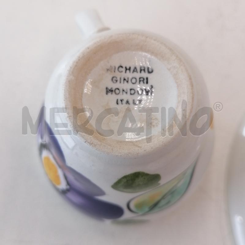 TAZZINE RICHARD GINORI FIORI DIPINTI 5PZ+CAFFETT | Mercatino dell'Usato Verona fiera 4