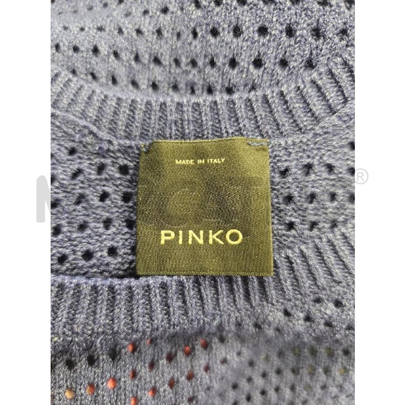 TOP D PINKO BLU MAGLINA FRANGE CROP | Mercatino dell'Usato Verona fiera 4