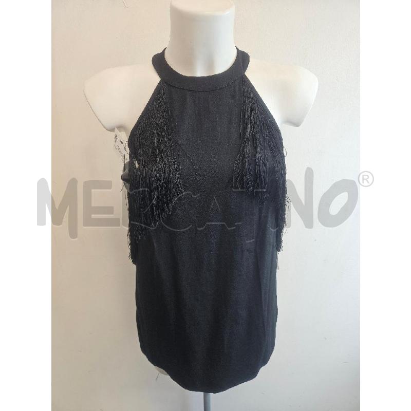 TOP PINKO NERO FRANGE  | Mercatino dell'Usato Verona fiera 1
