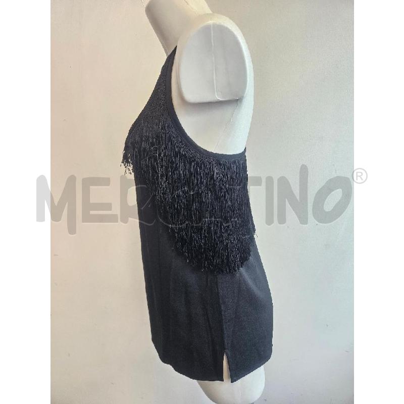 TOP PINKO NERO FRANGE  | Mercatino dell'Usato Verona fiera 2