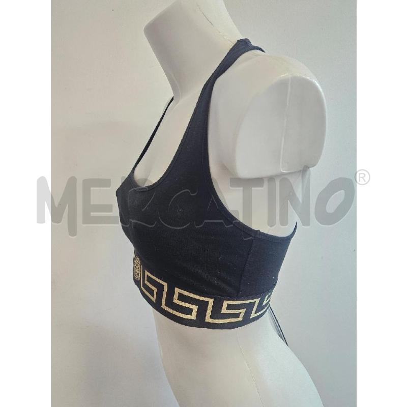 TOP  VERSACE CON GRECA E MEDUSA  NERO  | Mercatino dell'Usato Verona fiera 2