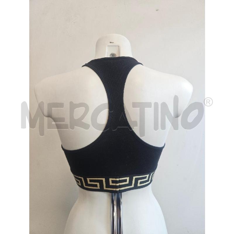 TOP  VERSACE CON GRECA E MEDUSA  NERO  | Mercatino dell'Usato Verona fiera 3