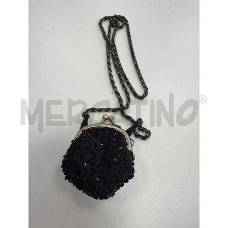 TRACOLLA D MALIPARMI MINON NERA PERLINE  | Mercatino dell'Usato Verona fiera 2