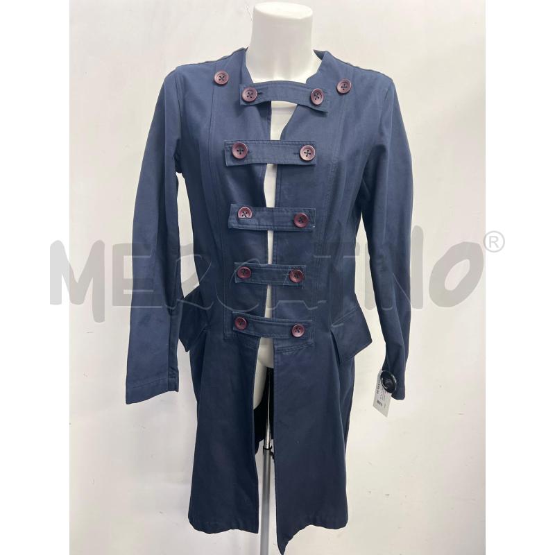 TRENCH D LIVIANA CONTI BLU BOTTONI MARRONI  | Mercatino dell'Usato Verona fiera 1