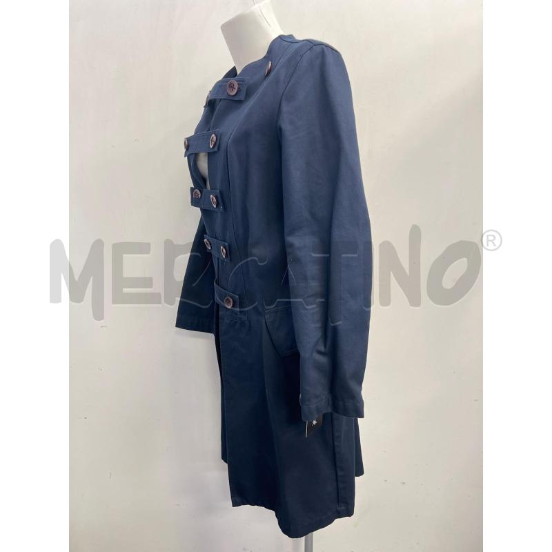 TRENCH D LIVIANA CONTI BLU BOTTONI MARRONI  | Mercatino dell'Usato Verona fiera 2