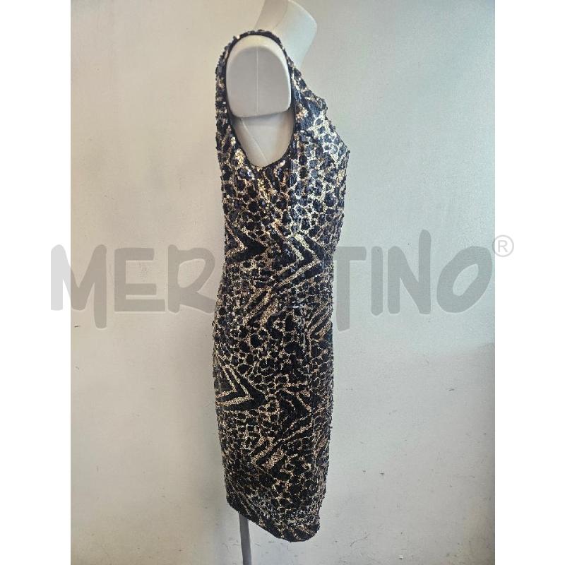 TUBINO DONNA LYMAN PAILLETTES DORATO NERO  | Mercatino dell'Usato Verona fiera 2