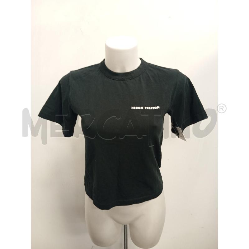T SHIRT DONNA HERON ORESTON NERO SCRITTA RETRO  | Mercatino dell'Usato Verona fiera 1