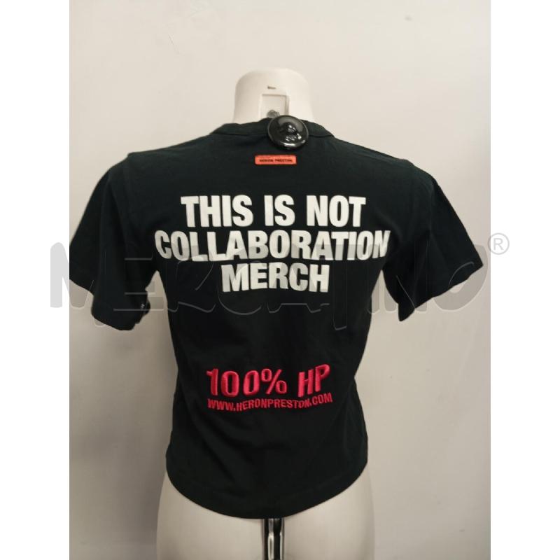 T SHIRT DONNA HERON ORESTON NERO SCRITTA RETRO  | Mercatino dell'Usato Verona fiera 3