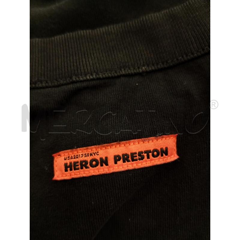 T SHIRT DONNA HERON ORESTON NERO SCRITTA RETRO  | Mercatino dell'Usato Verona fiera 4