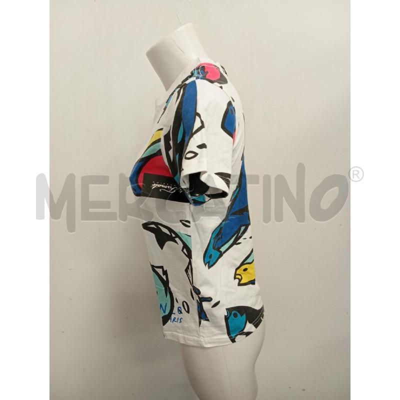 T SHIRT DONNA KENZO BIANCA PESCI BLU  | Mercatino dell'Usato Verona fiera 3