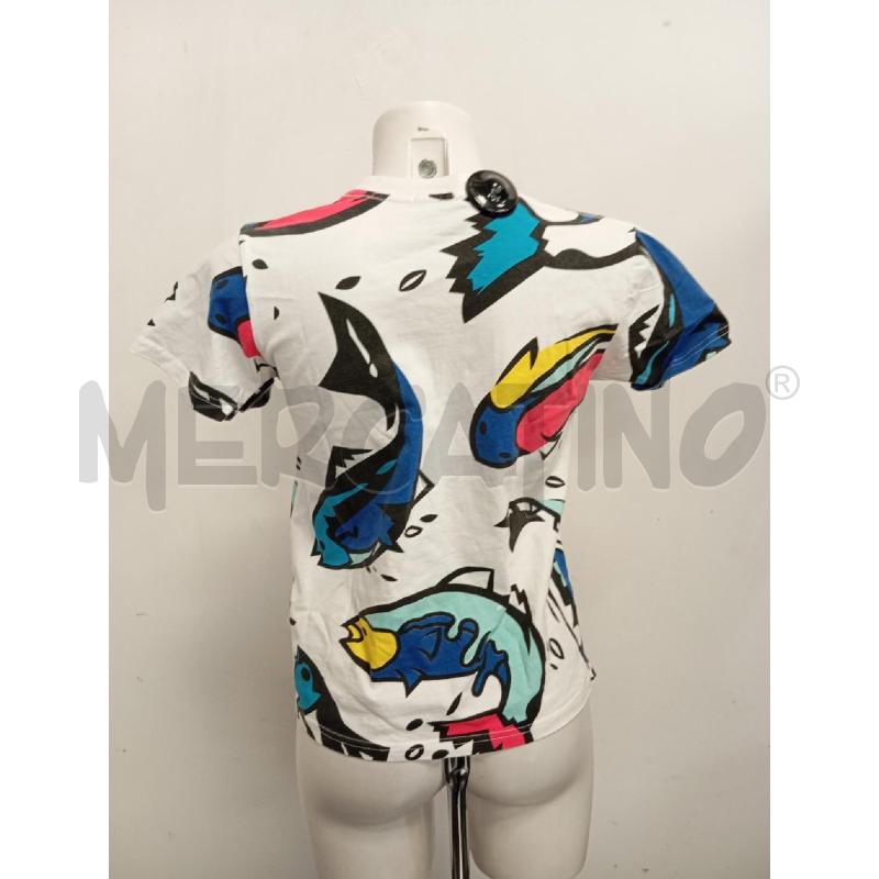 T SHIRT DONNA KENZO BIANCA PESCI BLU  | Mercatino dell'Usato Verona fiera 4