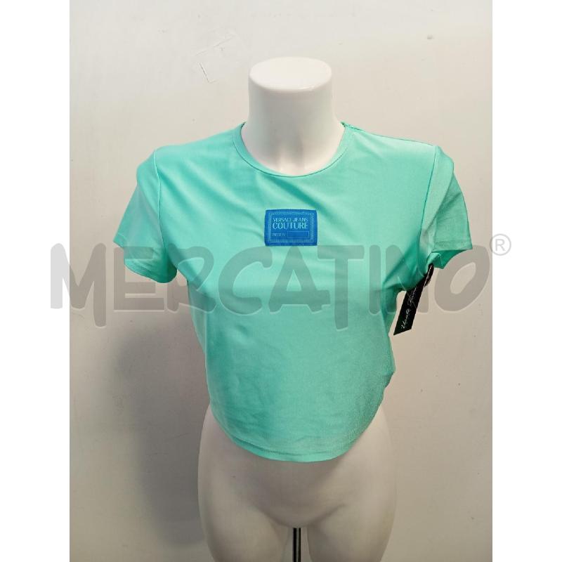 T SHIRT DONNA VERSACE COUTURE VERDE ACQUA  | Mercatino dell'Usato Verona fiera 1