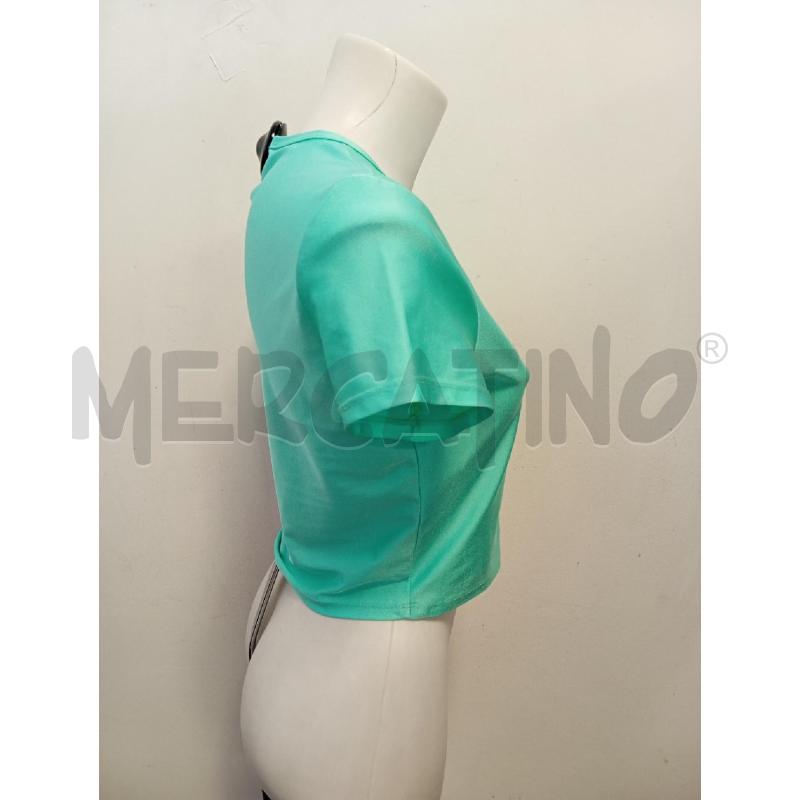 T SHIRT DONNA VERSACE COUTURE VERDE ACQUA  | Mercatino dell'Usato Verona fiera 2