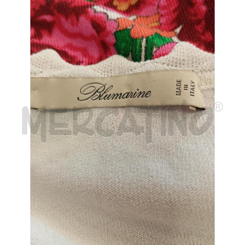 T SHIRT D BLUMARINE FIORI ROSSI ROSA VERDE BLU  | Mercatino dell'Usato Verona fiera 5