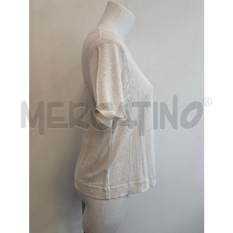T SHIRT D ESCADA BEIGE TASCHINO IN LINO  | Mercatino dell'Usato Verona fiera 2