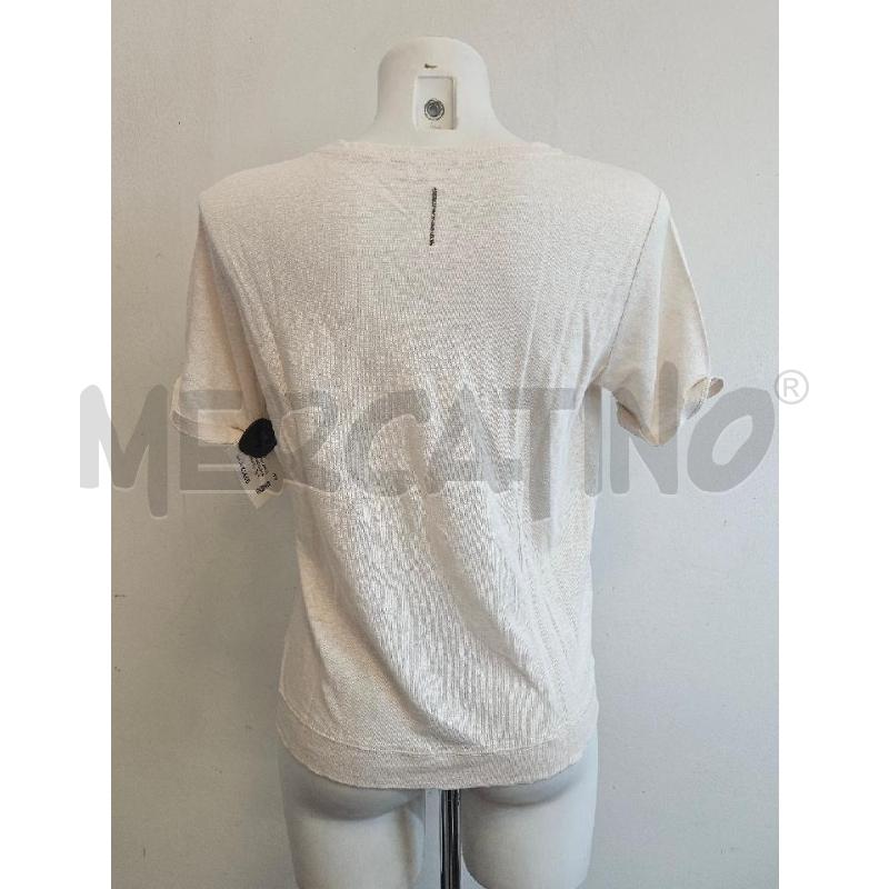 T SHIRT D ESCADA BEIGE TASCHINO IN LINO  | Mercatino dell'Usato Verona fiera 3