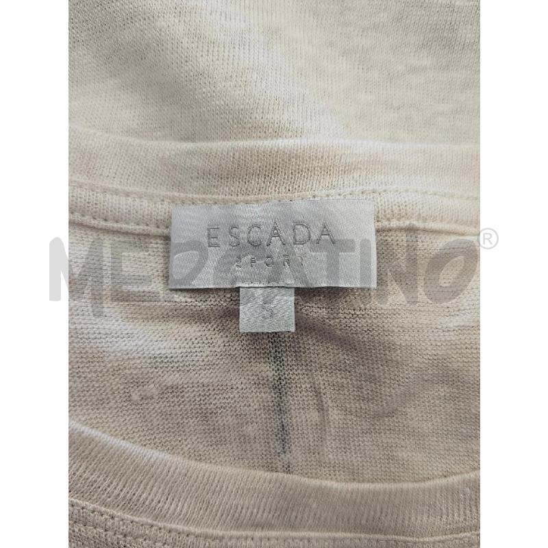 T SHIRT D ESCADA BEIGE TASCHINO IN LINO  | Mercatino dell'Usato Verona fiera 4