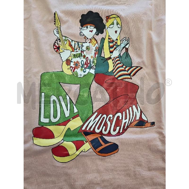 T SHIRT D LOVE MOSCHINO PEACE AND LOVE ROSA  | Mercatino dell'Usato Verona fiera 5