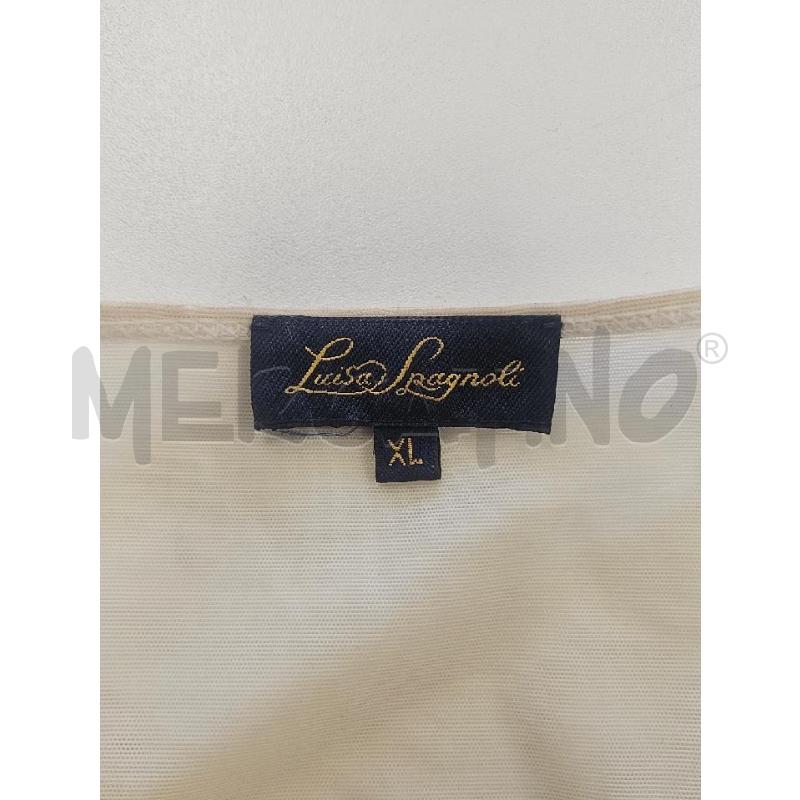 T SHIRT D LUISA SPAGNOKLI CREMA PAILLETTES  | Mercatino dell'Usato Verona fiera 4