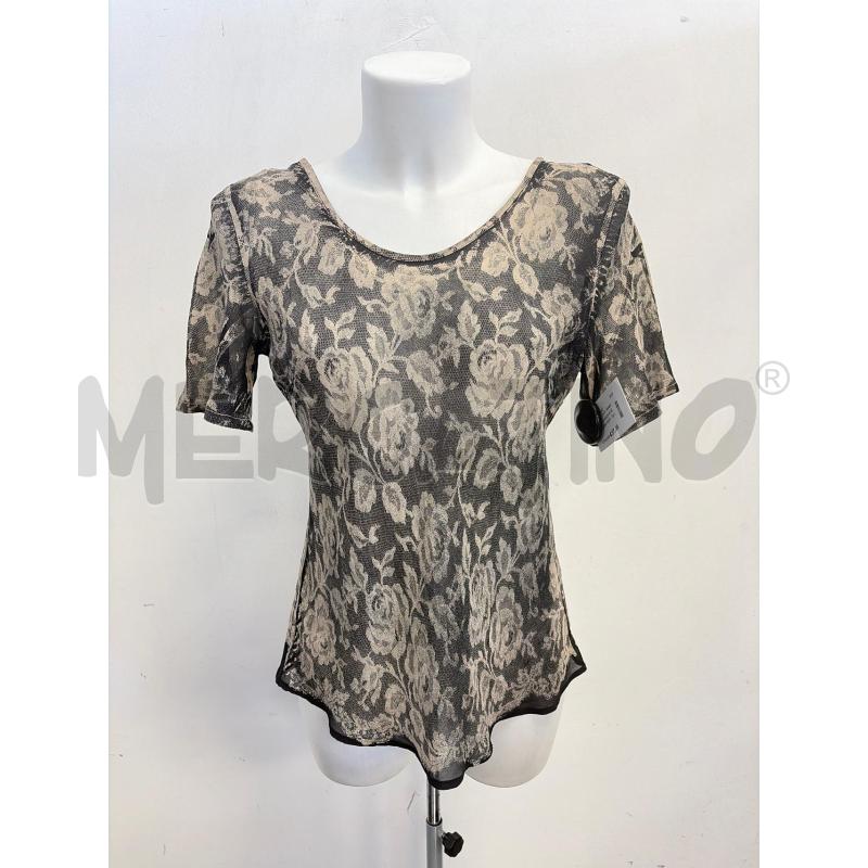 T SHIRT D MAGDA IN SETA STAMPA PIZZO  | Mercatino dell'Usato Verona fiera 1
