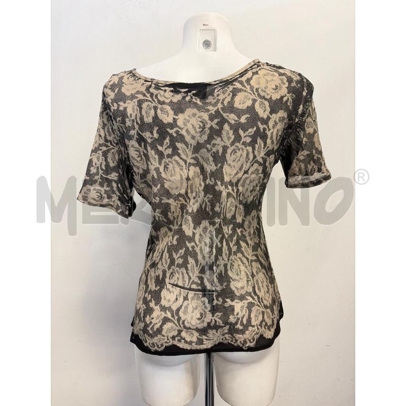 T SHIRT D MAGDA IN SETA STAMPA PIZZO  | Mercatino dell'Usato Verona fiera 3